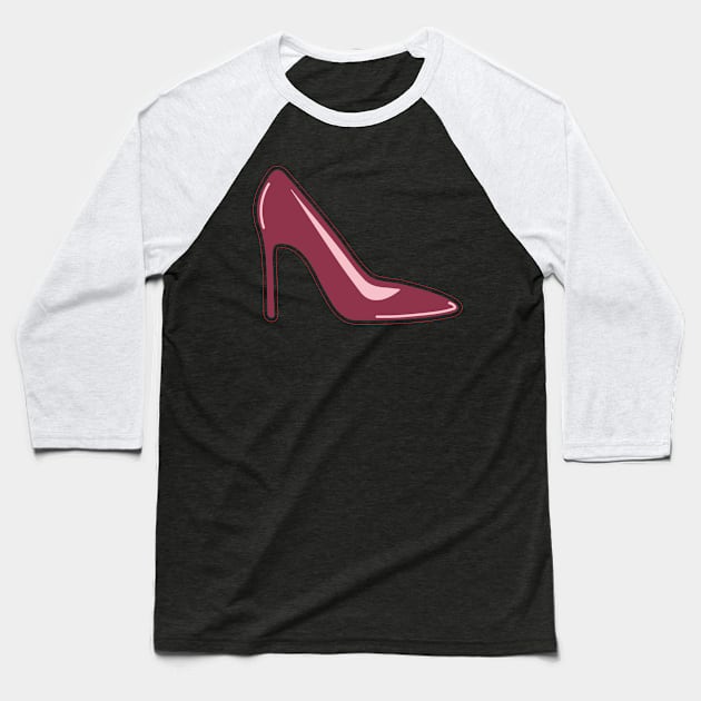 Red high heels Baseball T-Shirt by Ama-S